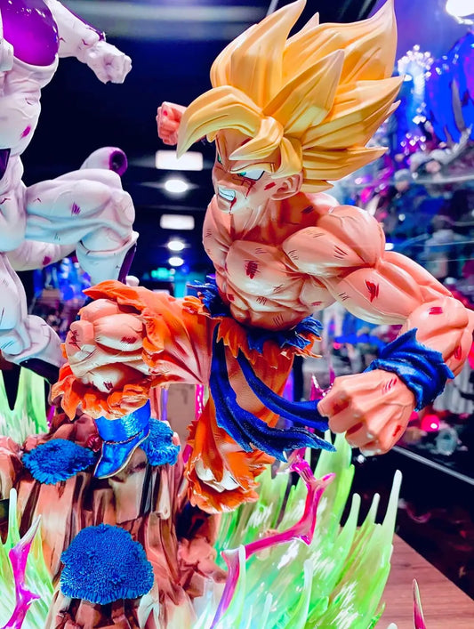 Estátua Colecionador - Goku vs Freeza v2 - Dragon Ball