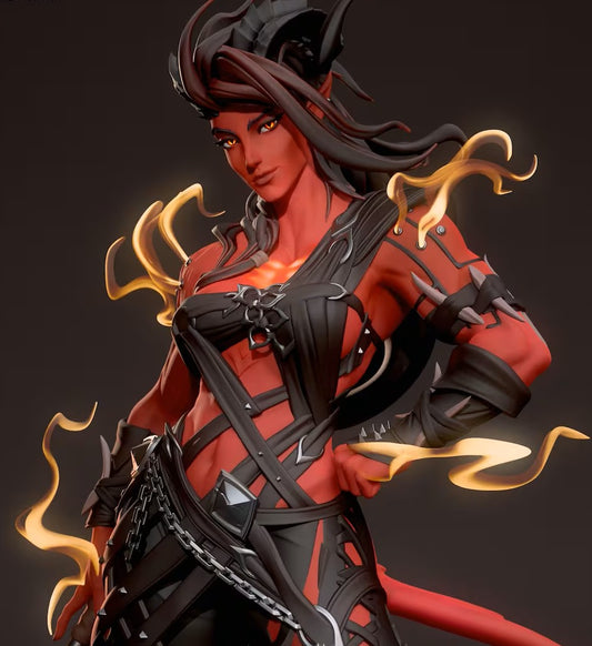 Estátua Colecionador - Karlach Baldur's Gate 3