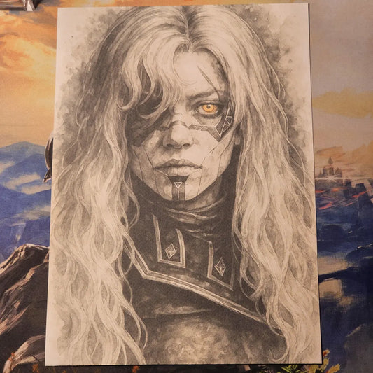 Tela em Aquarela Alicia - Clair Obscur: Expedition 33