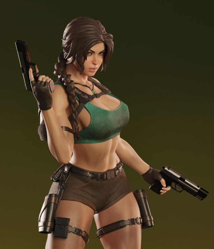 Estátua Colecionador - Lara Croft