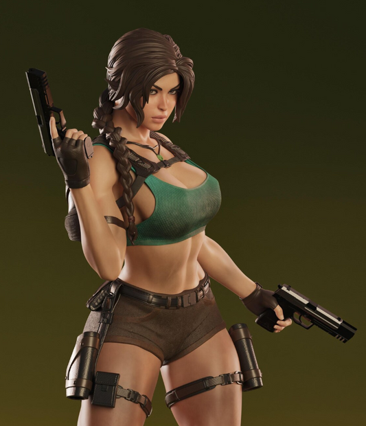 Estátua Colecionador - Lara Croft