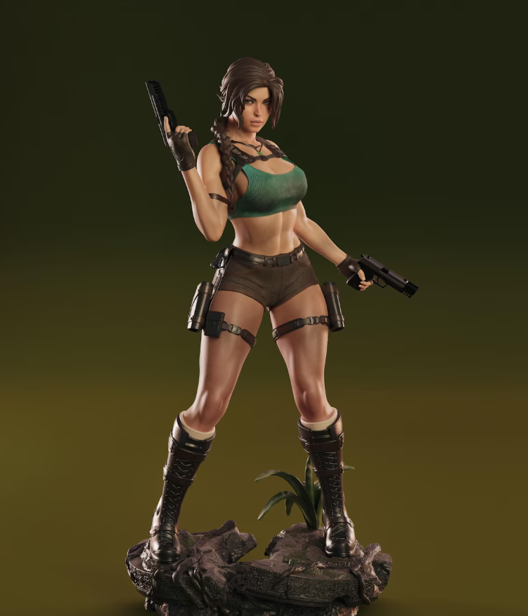 Estátua Colecionador - Lara Croft