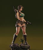 Estátua Colecionador - Lara Croft