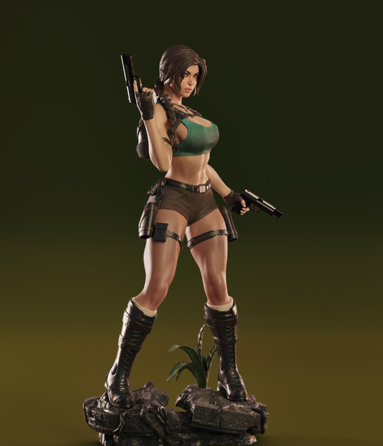 Estátua Colecionador - Lara Croft