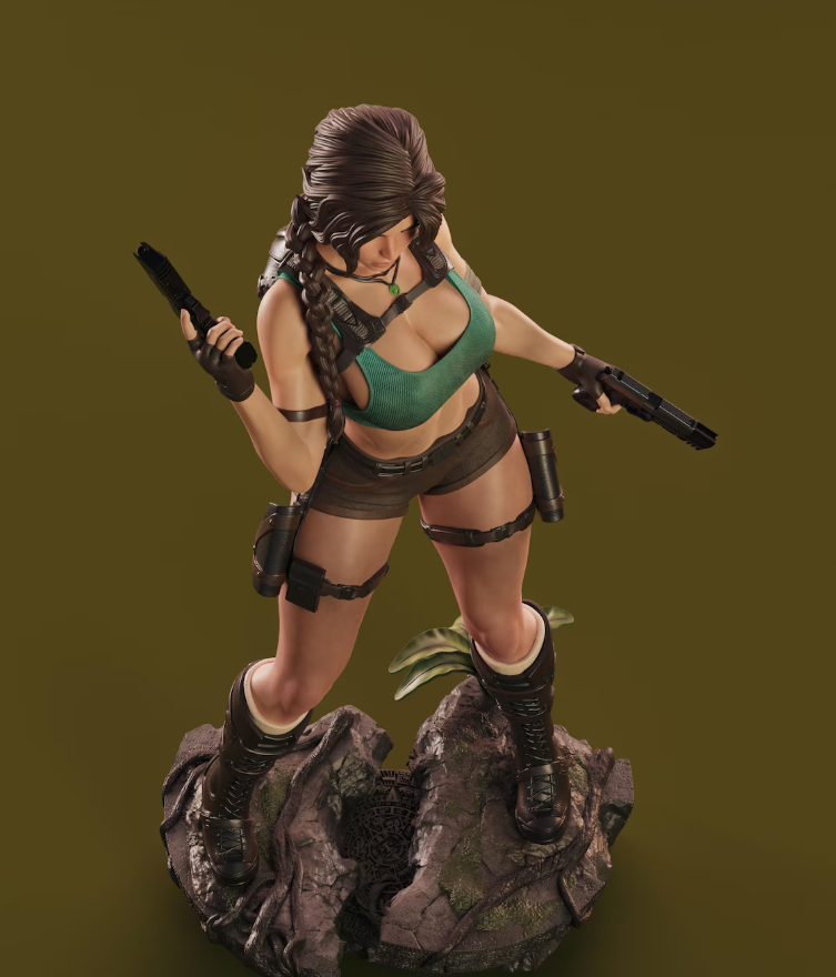 Estátua Colecionador - Lara Croft