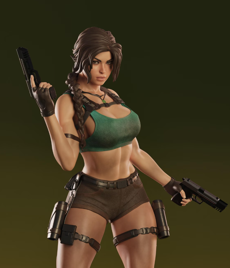 Estátua Colecionador - Lara Croft