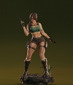 Estátua Colecionador - Lara Croft