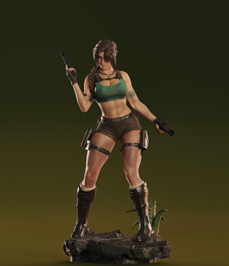 Estátua Colecionador - Lara Croft