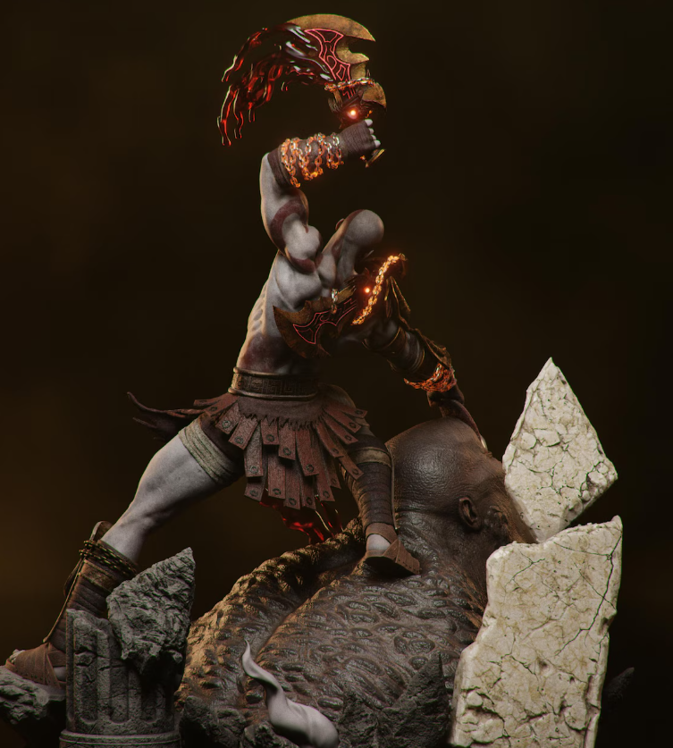 Estátua Colecionador - Kratos God of War