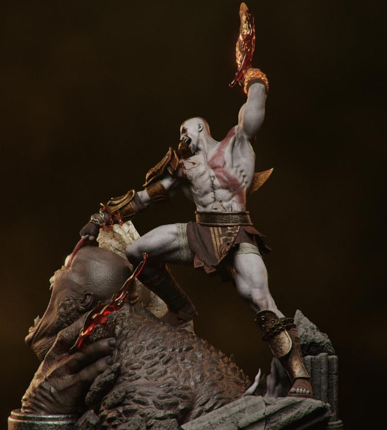 Estátua Colecionador - Kratos God of War