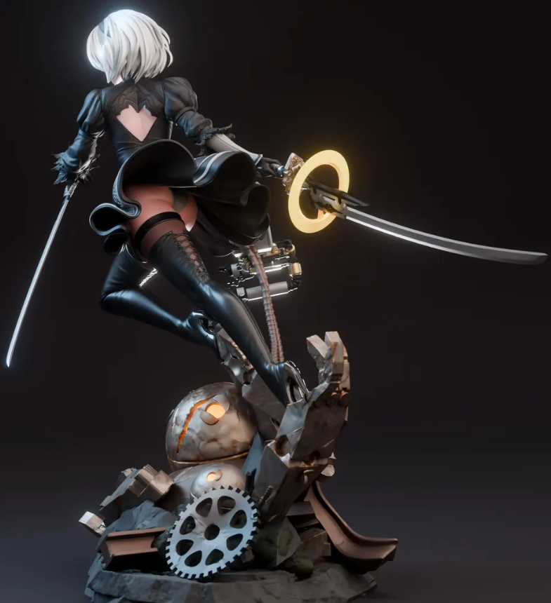 Estátua Colecionador - 2B NieR