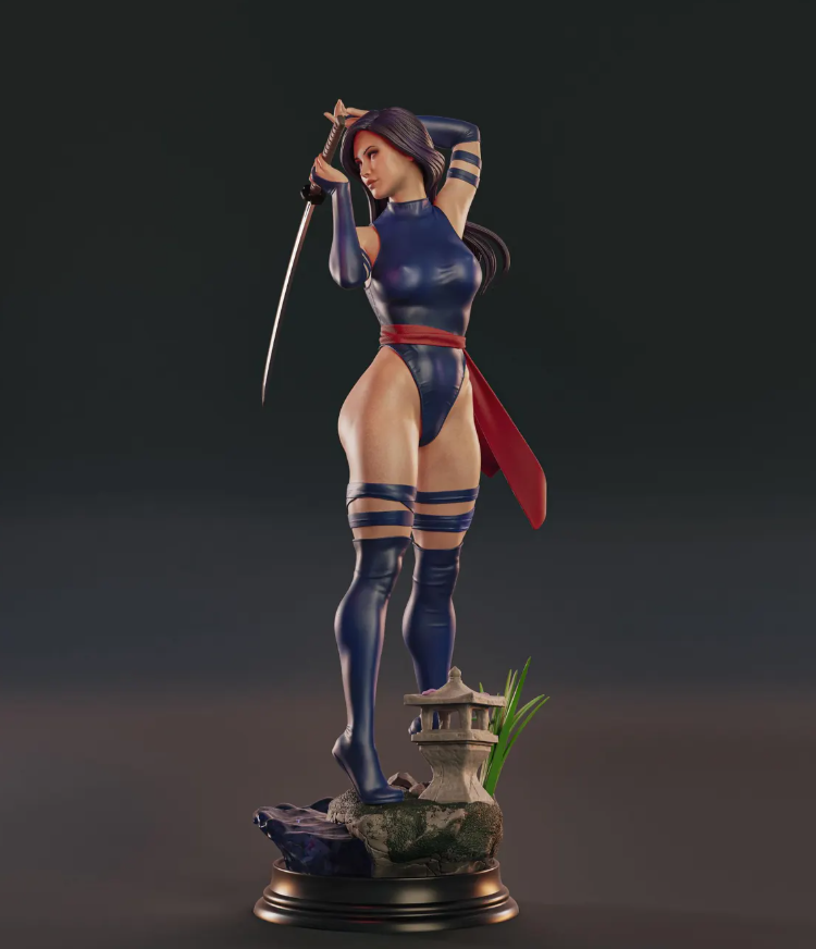 Estátua Colecionador - Psylocke