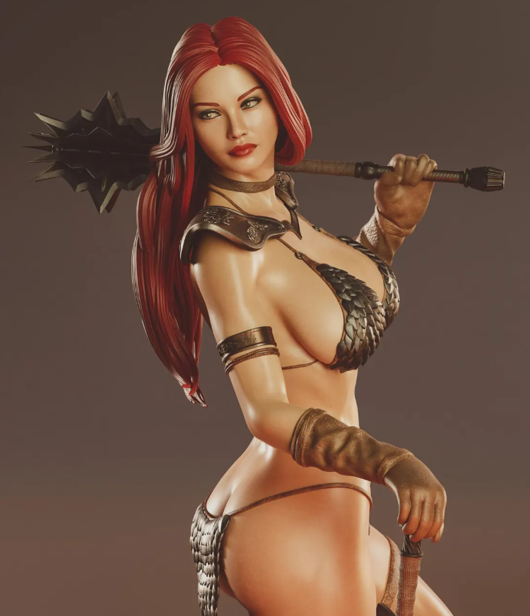 Estátua Colecionador - Red Sonja