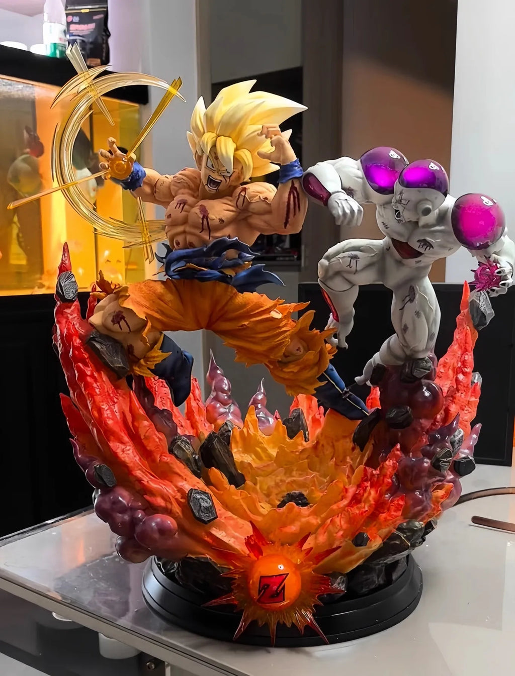 Estátua Colecionador - Goku vs Freeza - Dragon Ball