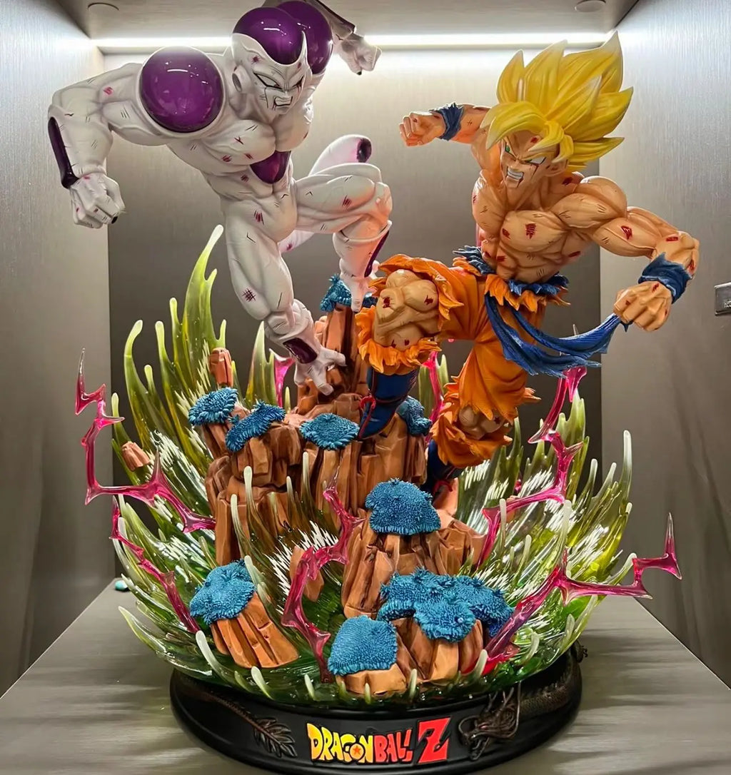 Estátua Colecionador - Goku vs Freeza v2 - Dragon Ball
