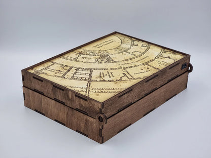 Caixa Mágica personalizada - Mapa de pegadas Harry Potter