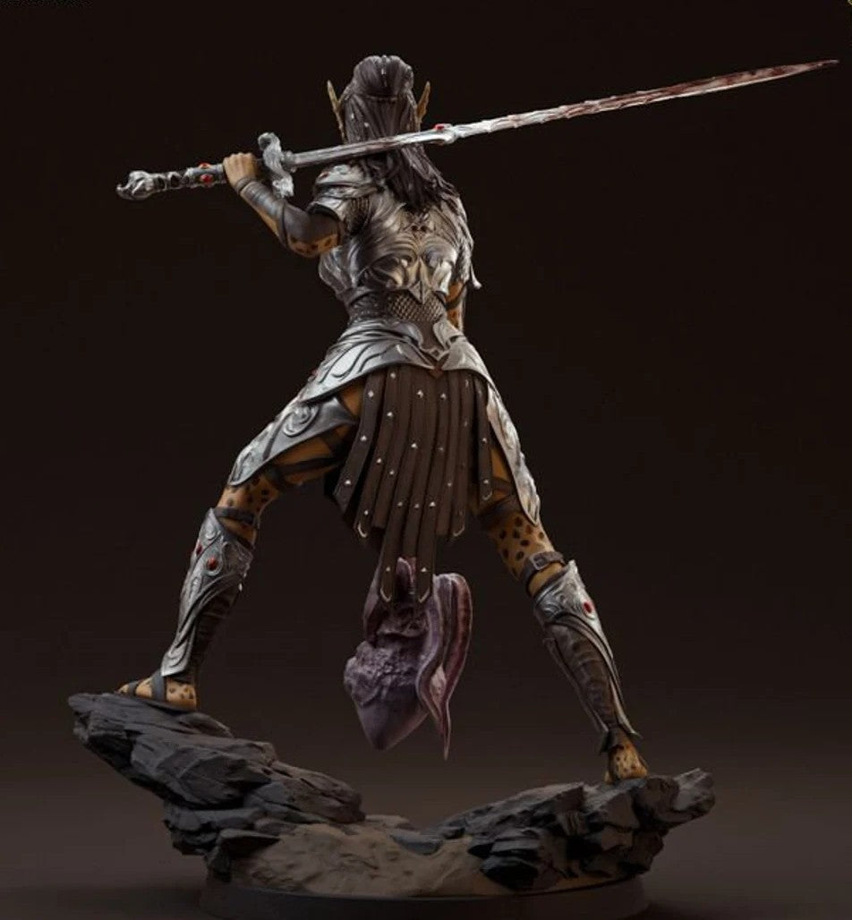 Estátua Colecionador - Lae'zel v2 Baldur's Gate 3