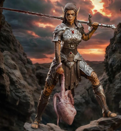 Estátua Colecionador - Lae'zel v2 Baldur's Gate 3