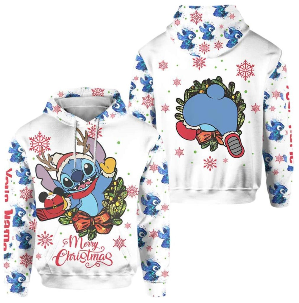 Conjunto Stitch - Edição Natal para Mulher (personalizável)