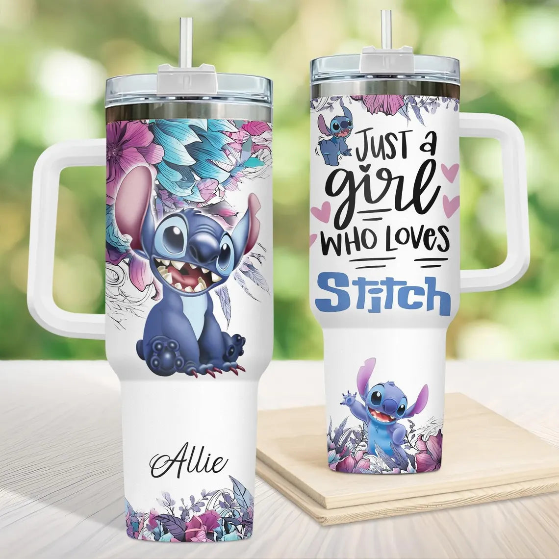 Copo 1.2L para Meninas - Stitch (personalizável)