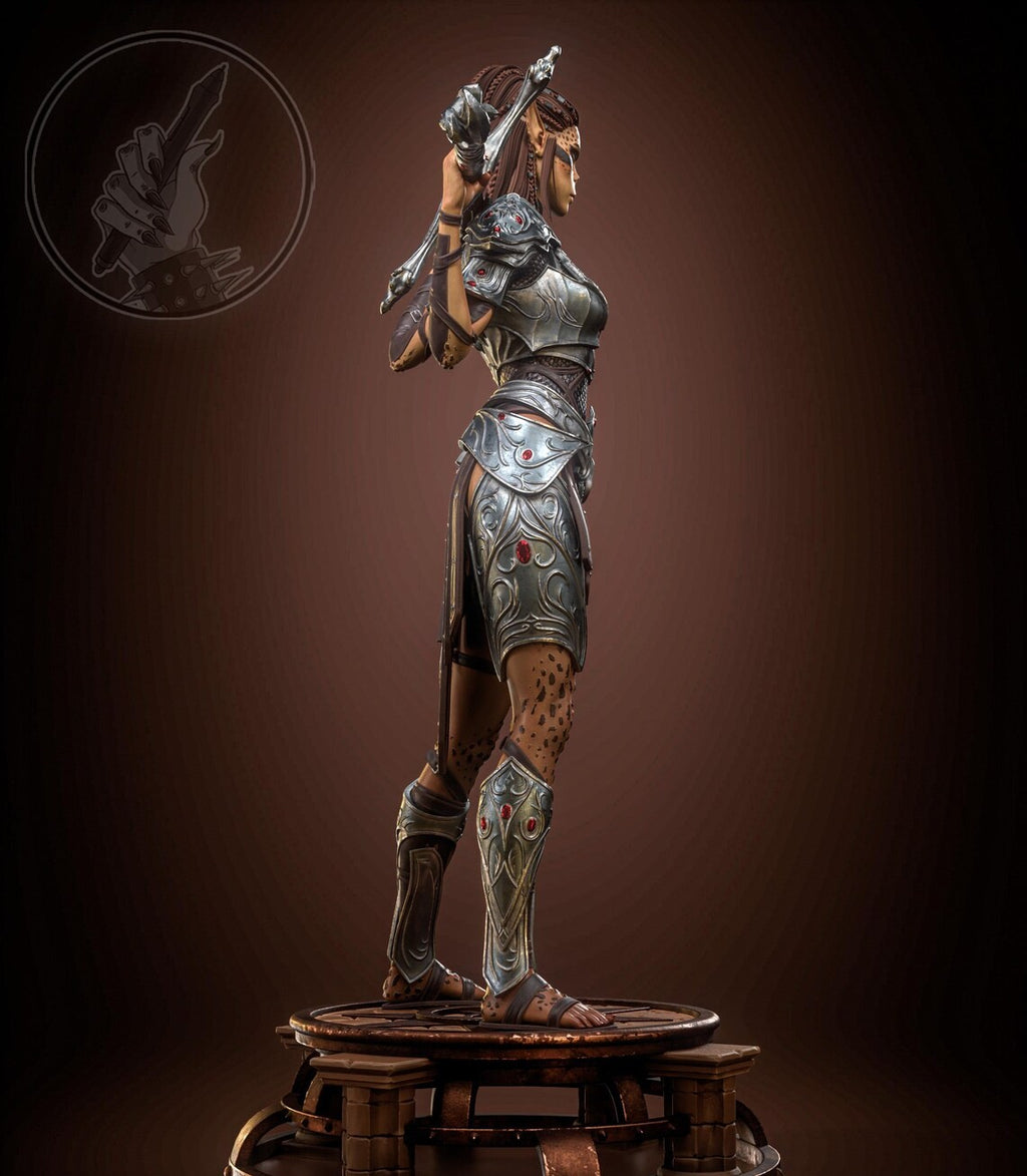 Estátua Colecionador - Lae'zel Baldur's Gate 3