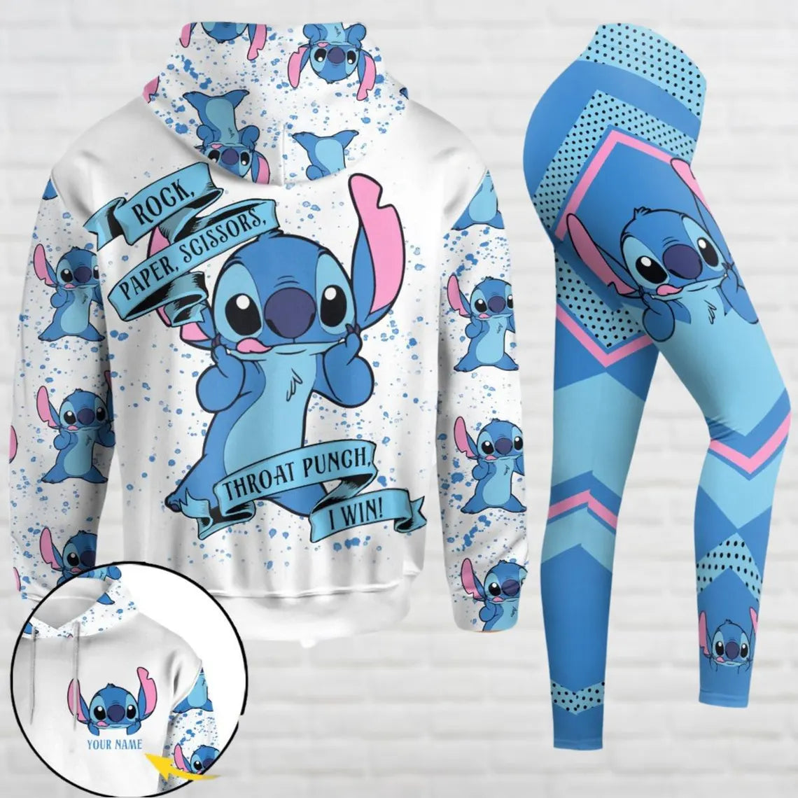 Conjunto Stitch - Design 5 para Mulher (personalizável)