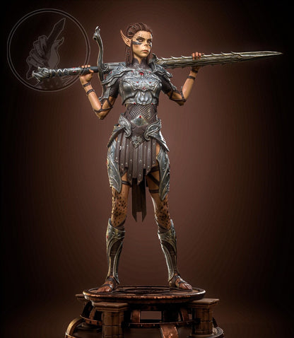 Estátua Colecionador - Lae'zel Baldur's Gate 3