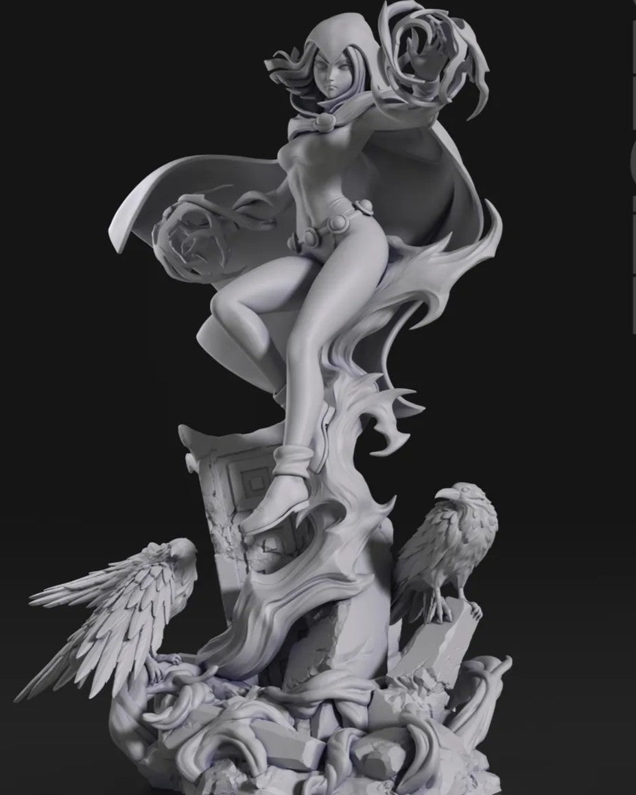 Estátua Colecionador - Raven