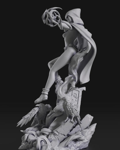 Estátua Colecionador - Raven