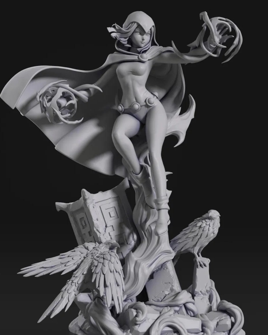 Estátua Colecionador - Raven