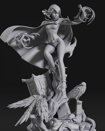 Estátua Colecionador - Raven