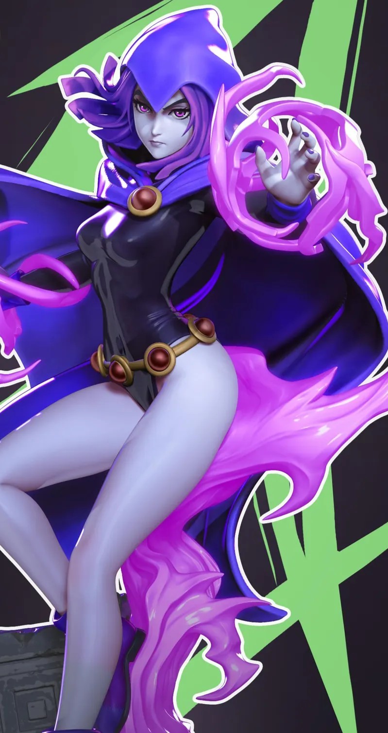 Estátua Colecionador - Raven