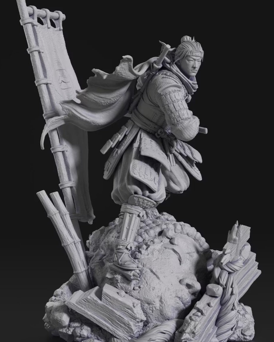Estátua Colecionador - Jin Sakai Ghost of Tsushima