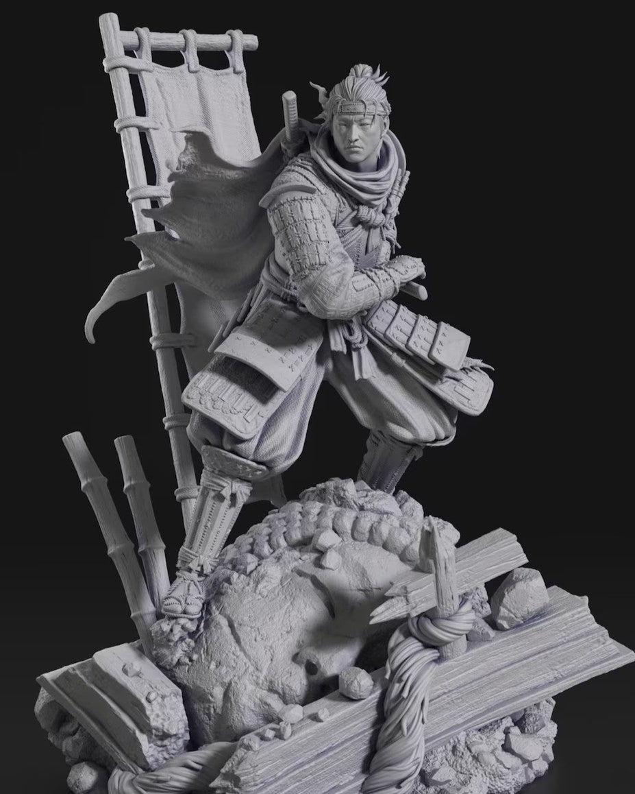 Estátua Colecionador - Jin Sakai Ghost of Tsushima