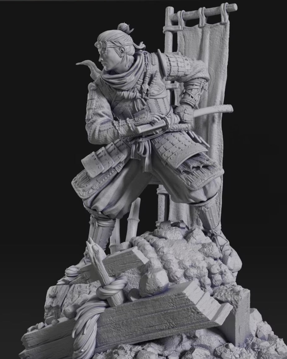 Estátua Colecionador - Jin Sakai Ghost of Tsushima