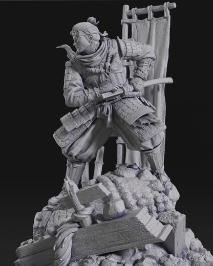 Estátua Colecionador - Jin Sakai Ghost of Tsushima