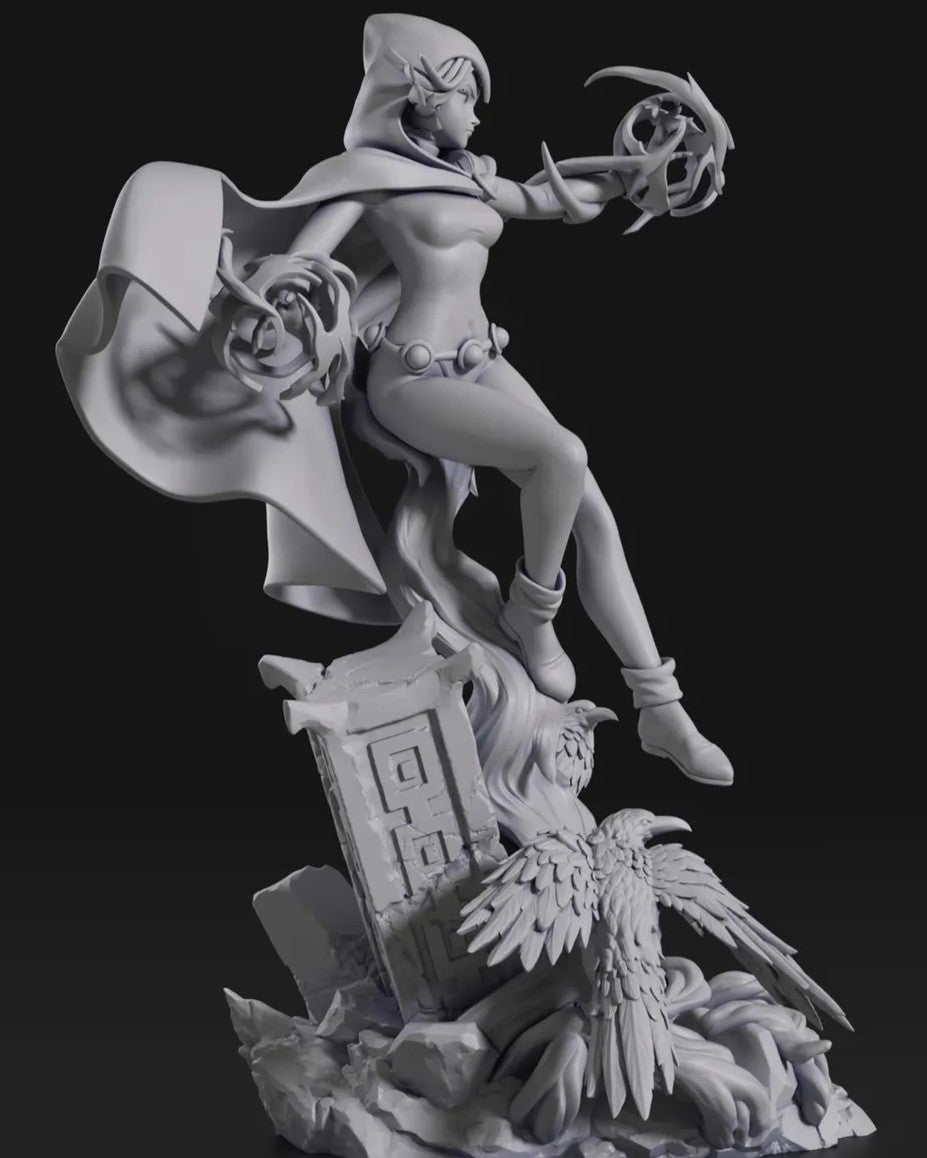 Estátua Colecionador - Raven