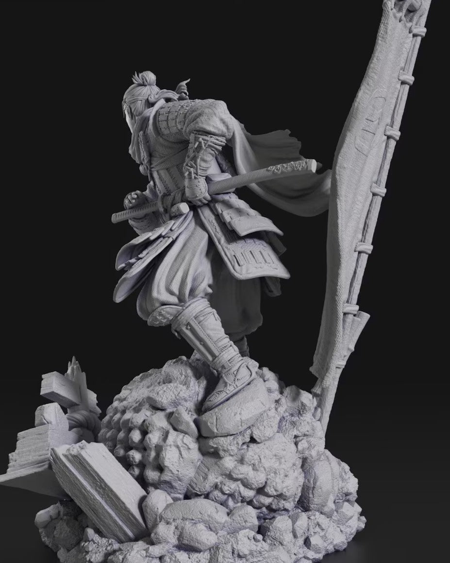 Estátua Colecionador - Jin Sakai Ghost of Tsushima