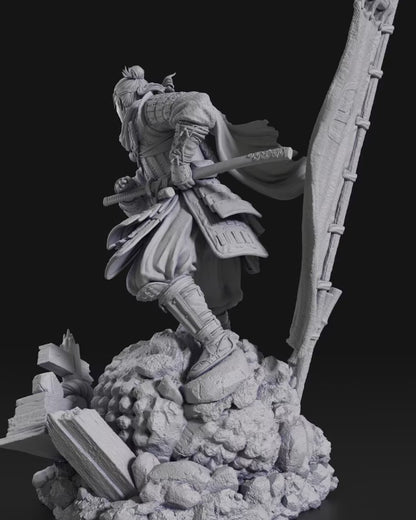 Estátua Colecionador - Jin Sakai Ghost of Tsushima