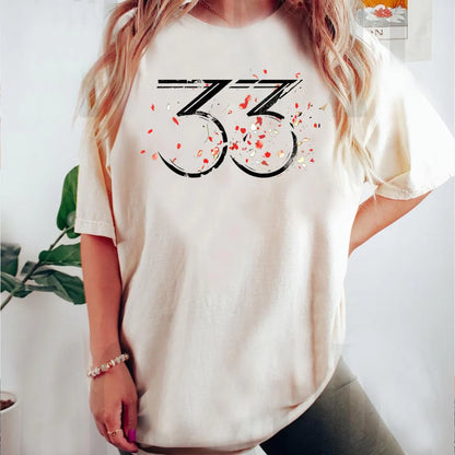 Roupa Clair Obscur: Expedition 33 - T-Shirts Estampa 33