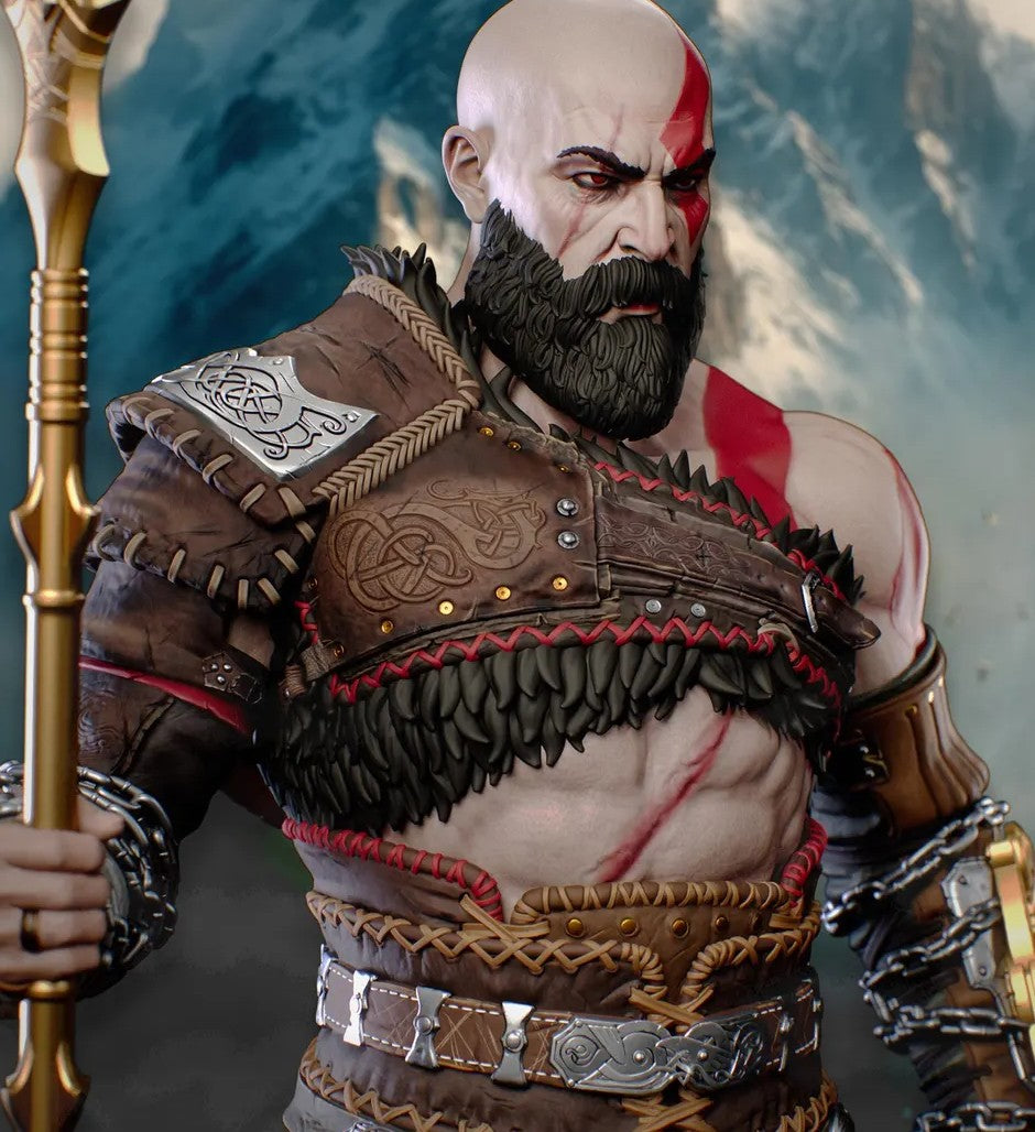 Estátua Colecionador - Kratos