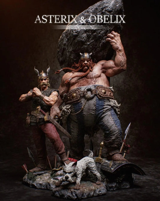 Estátua Colecionador - Asterix & Obelix