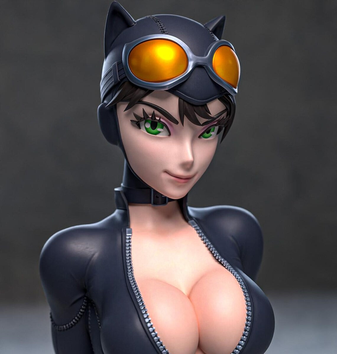 Estátua Colecionador - Mulher Gato