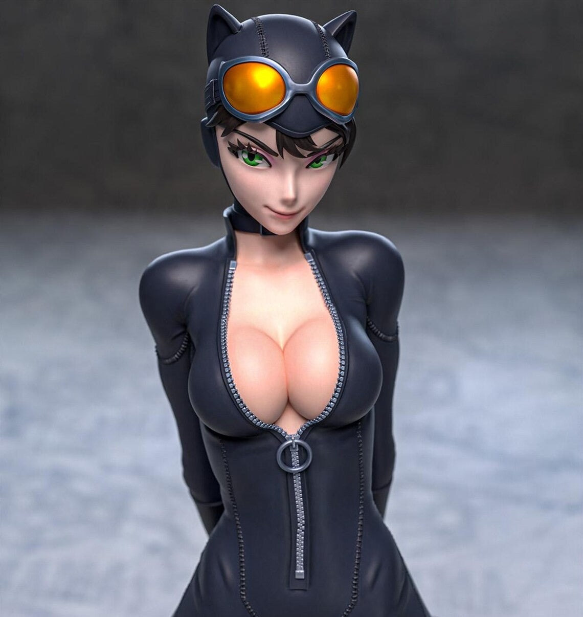 Estátua Colecionador - Mulher Gato