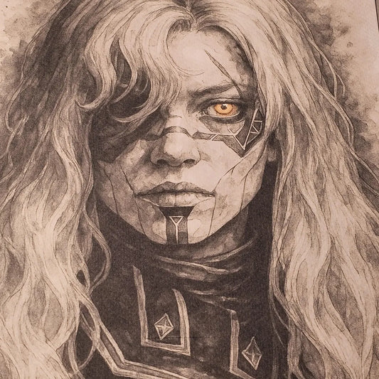 Tela em Aquarela Alicia - Clair Obscur: Expedition 33