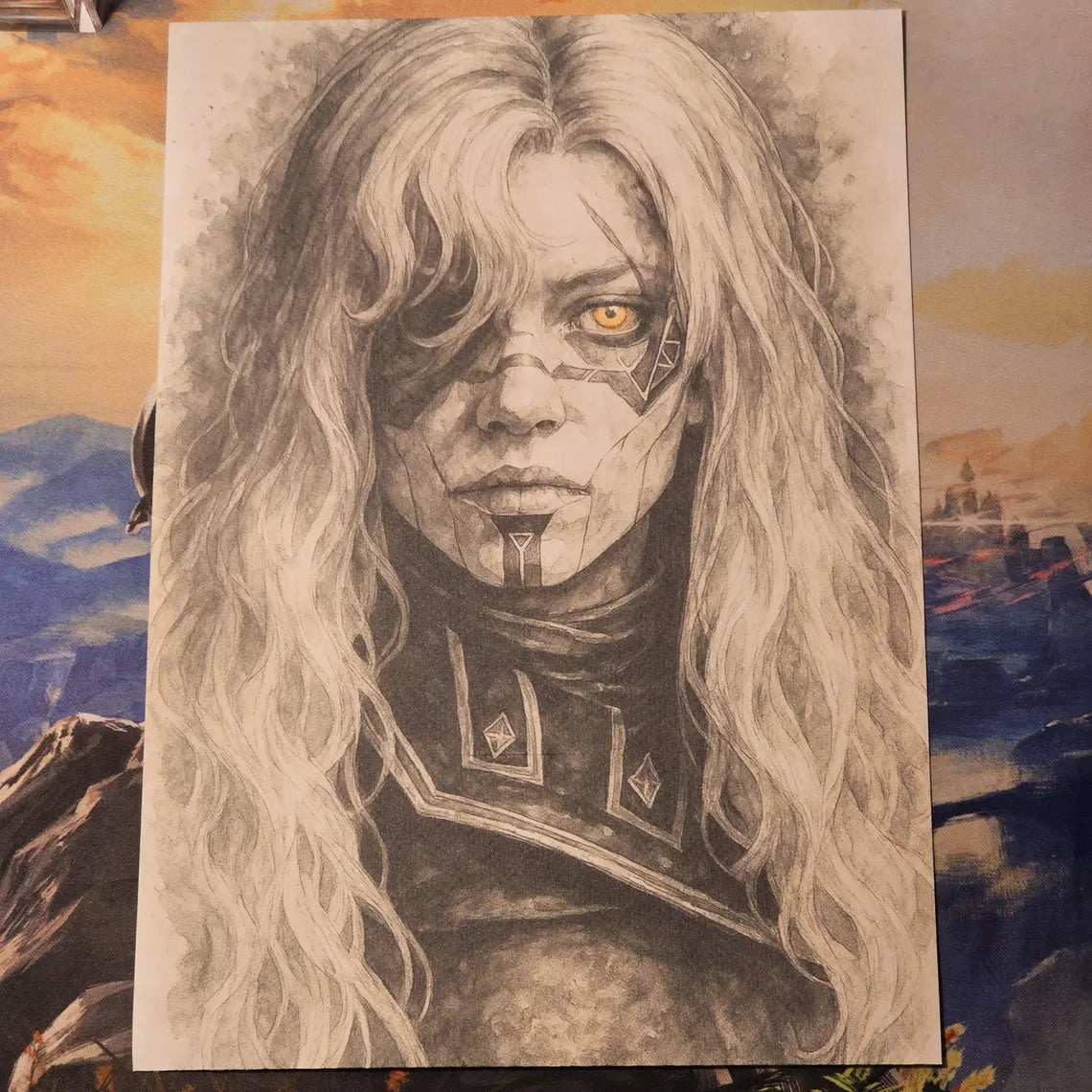 Watercolor painting Alicia - Clair Obscur: Expedition 33