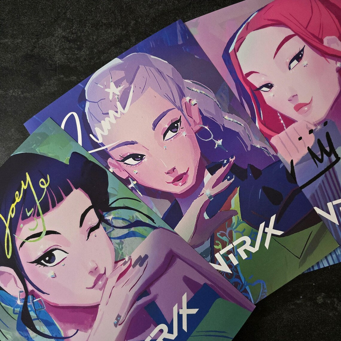 Arte de parede KPop Demon Hunters - Huntrix