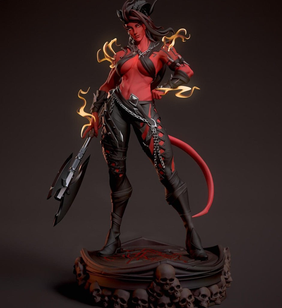 Estátua Colecionador - Karlach Baldur's Gate 3