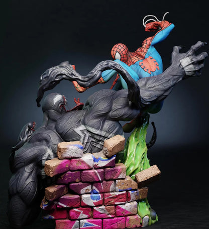 Estátua Colecionador - Spider-Man vs Venom