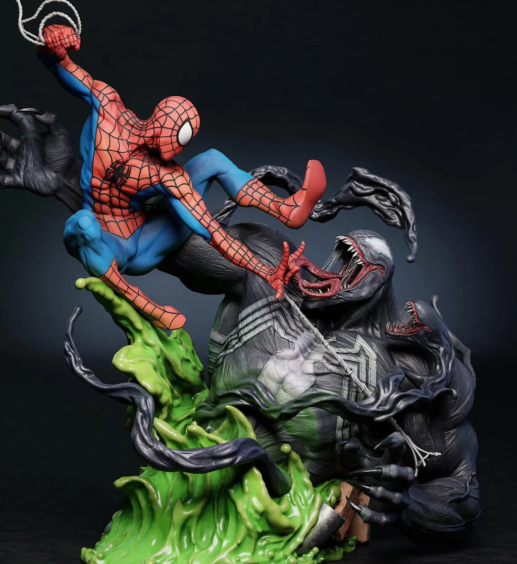 Estátua Colecionador - Spider-Man vs Venom